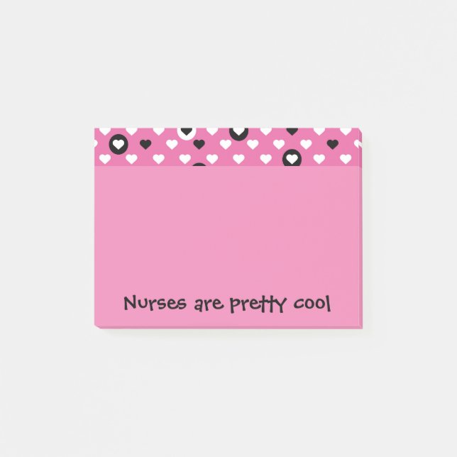 Post-it® Les infirmières sont de très beaux coeurs cool (Devant)