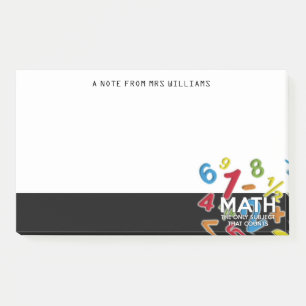 Post-it® Les Mathématiques La Seule Matière Qui Compte