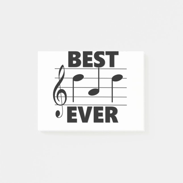 Post-it® Les meilleurs cadeaux de musique de PAPA jamais (Devant)