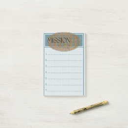 Post-it® Les objectifs de la mission publient le livret de 