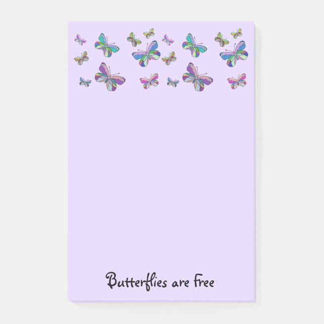 Post-it® Les papillons sont les notes libres de (Devant)