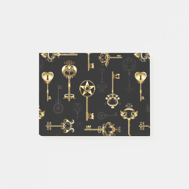 Post-it® Les Patters de Seamless avec Golden Keys (Devant)