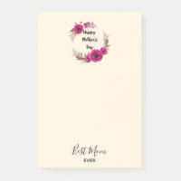 Les pavots rose Fuchsia Meilleure Maman Jamais - F