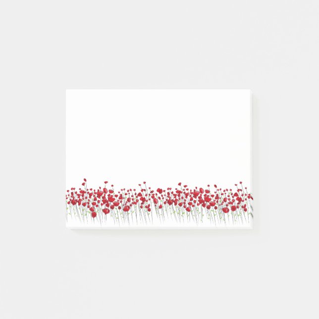 Post-it® Les pavots rouges dans un champ (Devant)