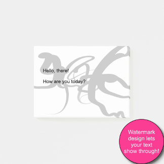 Post-it® Les Plongeurs : Noir et Blanc Abstrait