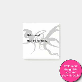 Post-it® Les Plongeurs : Noir et Blanc Abstrait