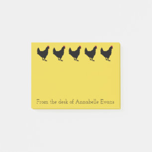 Post-it® Les poulets noirs personnalisent