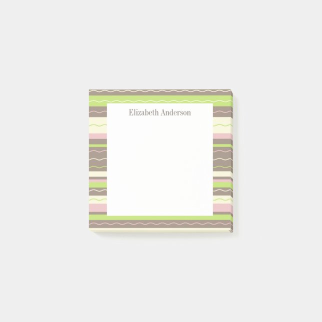 Post-it® Les rayures modernes (Devant)