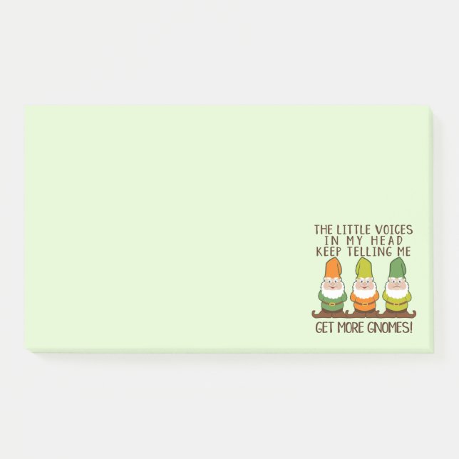 Post-it® Les voix de Littles obtiennent plus de gnomes | (Devant)