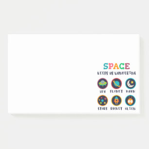 Post-it® L'espace nous fait nous poser des questions