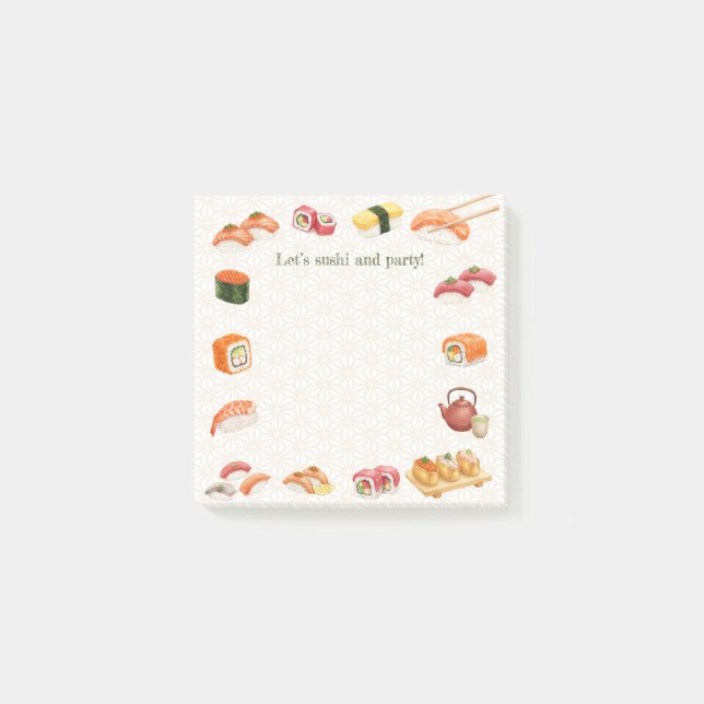 Post-it® Let’s sushi and party!  (Devant)