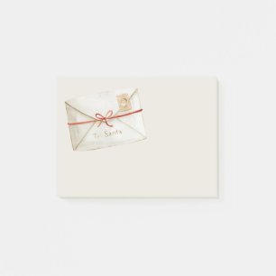 Post-it® Lettre au Père Noël Rayures Rouges et Blanches de