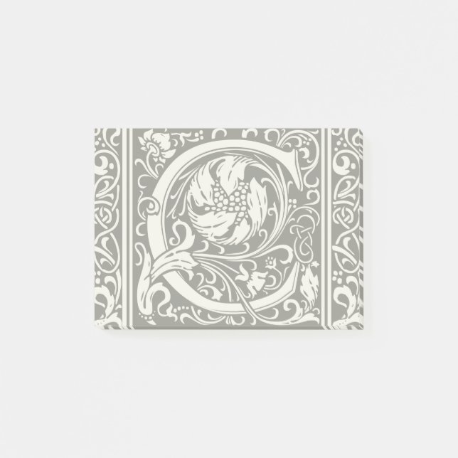 Post-it® Lettre C Monogramme médiéval Art Nouveau (Devant)