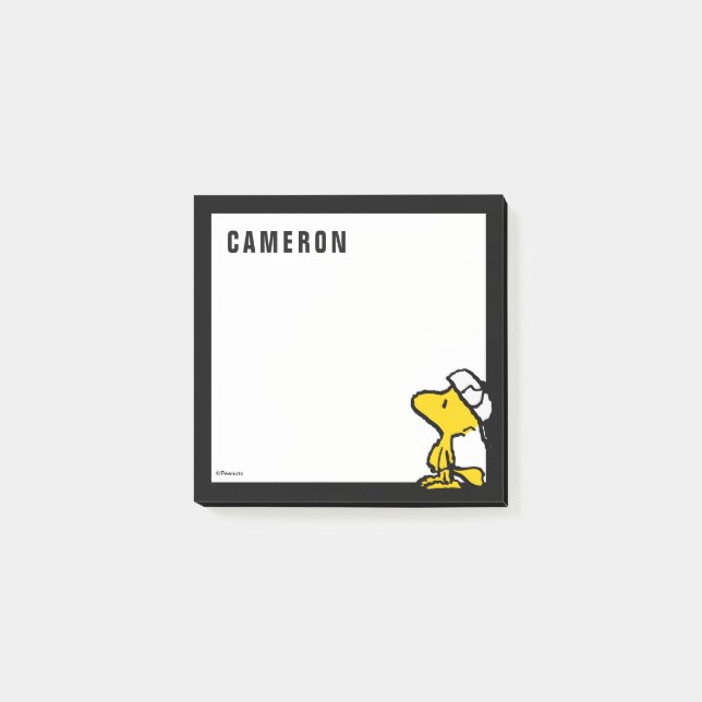 Post-it® Lettre de sport Woodstock Varsity | Ajouter Votre  (Devant)