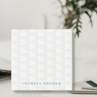 Post-it® Lettre initiale du Monogramme vert Sage profession