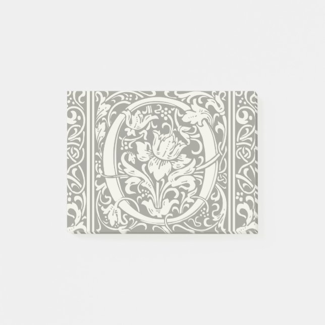 Post-it® Lettre O Monogramme Médiéval Art Nouveau (Devant)