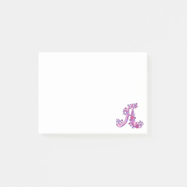 Post-it® Lettre Un monogramme il note (Devant)