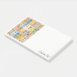 Post-it® Lettres de l'alphabet grec Notes pour l'enseigna