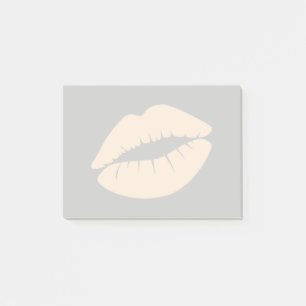 Post-it® Lèvres de couleur blanc antique