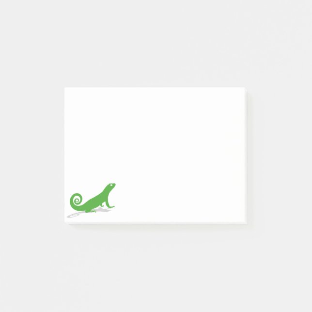 Post-it® Lézard vert (Devant)