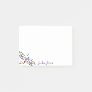 Post-it® libellule colorée personnalisée