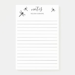 Post-it® Libellules volantes & Titre personnalisé et nom al