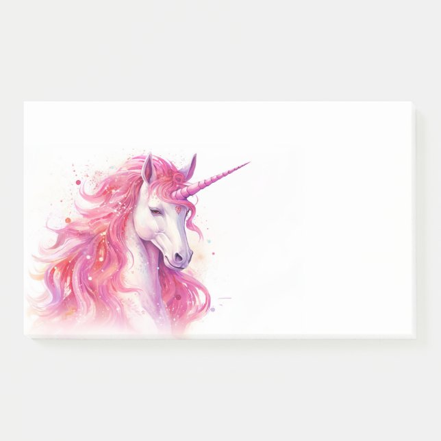 Post-it® Licorne rose mignonne (Devant)