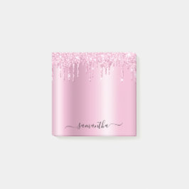 Post-it® Light Pink Glitter Drips Shimmer