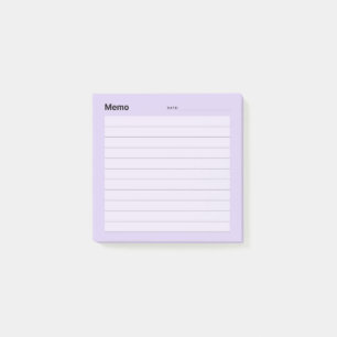Post-it® Ligne de mémo simple minimale