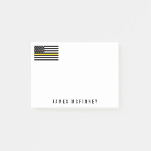 Post-it® Ligne jaune mince drapeau américain 4 x 3