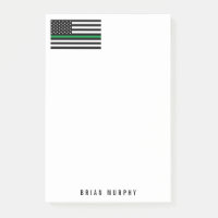 Ligne verte mince militaire Nom du drapeau américa