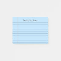 Lignes de carnet bleu pâle Ajouter votre nom