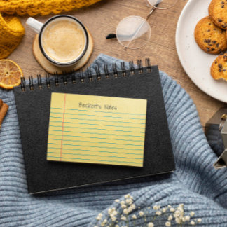 Post-it® Lignes de carnet Jaune Ajouter Votre Nom