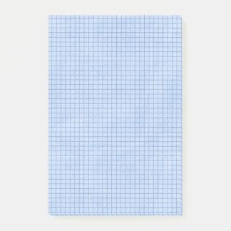 Post-it® Lignes de grille sur le bleu