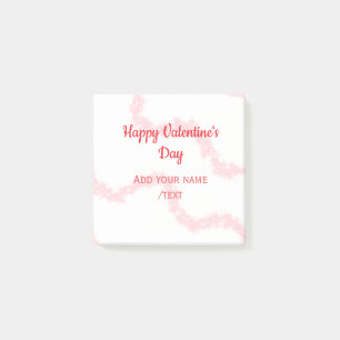 Post-it® lignes de paillettes rouges joyeuse Saint-Valentin