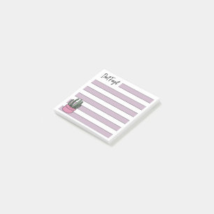 Post-it® Lilas Ligné Succulente en pot -