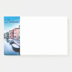 Post-it® L'île de Burano coloré Maisons Lagon de Venise Ita