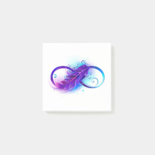 Post-it® L'infini avec plume violette