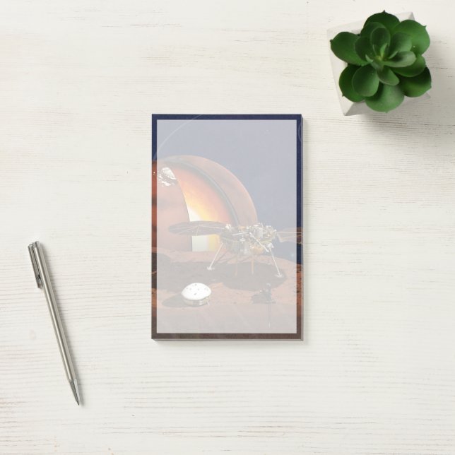 Post-it® L'interprétation de l'artiste de la Lander de visi (Bureau)