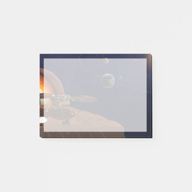 Post-it® L'interprétation de l'artiste de la Lander de visi (Devant)