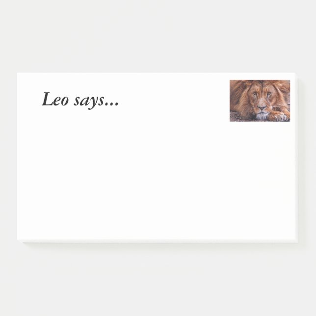 Post-it® Lion africain (Devant)