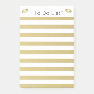 Post-it® Lips Gold "À Faire Liste"