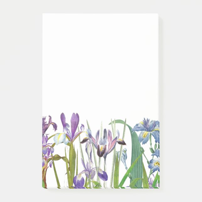Post-it® L'iris botanique fleurit le jardin floral Redoute (Devant)