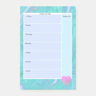 Post-it® Liste D'Achats Hebdomadaires Des Planificateurs De