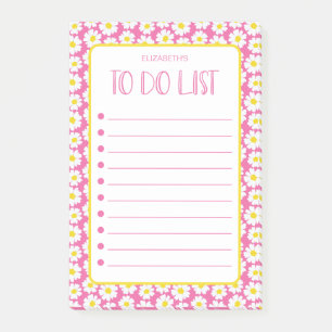 Post-it® Liste de choses à faire Modern Daisies
