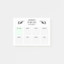 Liste de choses à faire rétro avec des mains point