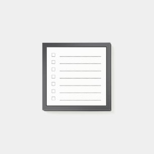 Post-it® Liste de contrôle minimaliste