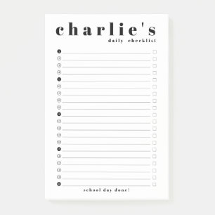 Post-it® Liste de contrôle personnalisée pour les étudia