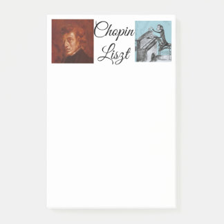 Post-it® Liste de courses "Chopin Liszt" drôle