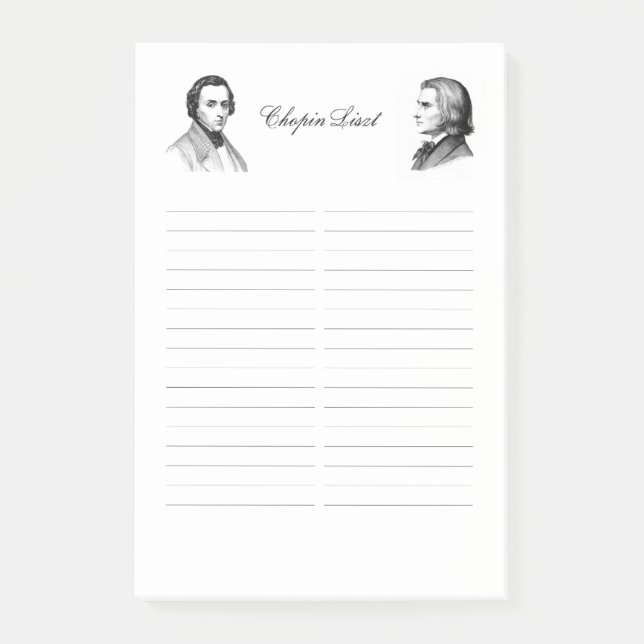 Post-it® Liste de courses de Chopin Liszt (Devant)